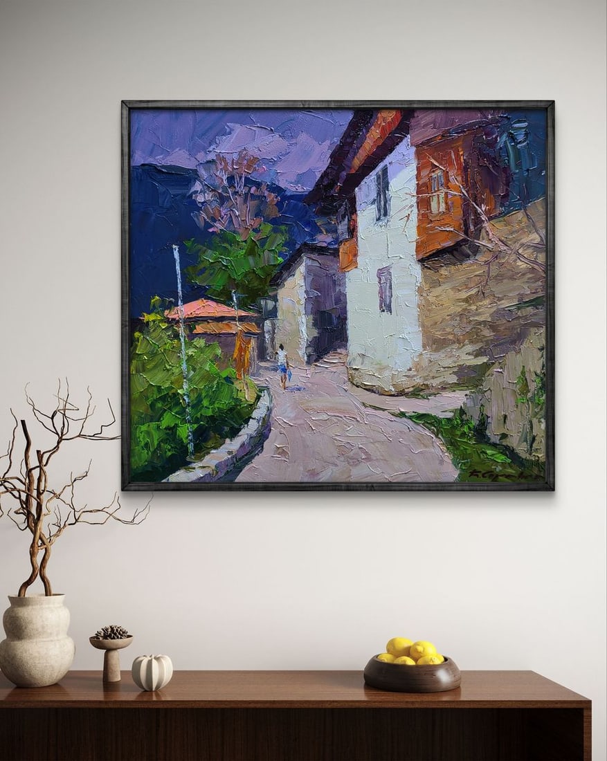 oil painting Historical street of the city Boris Serdyuk - 3