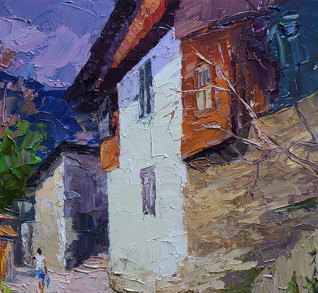 oil painting Historical street of the city Boris Serdyuk - 5