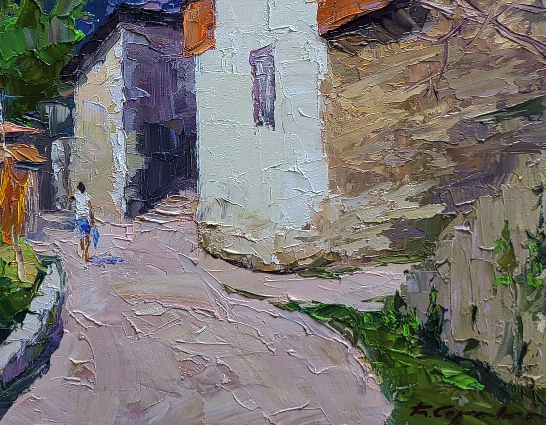 oil painting Historical street of the city Boris Serdyuk - 7