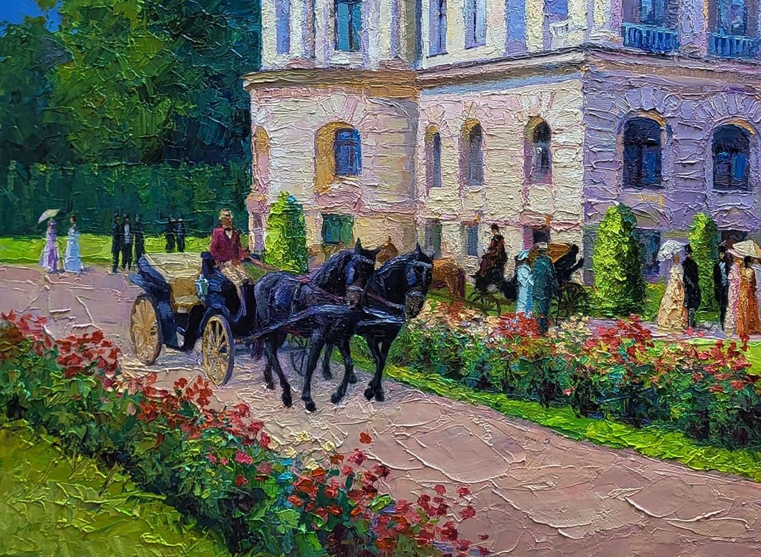 Oil painting Estate outside the city Boris Serdyuk - 5