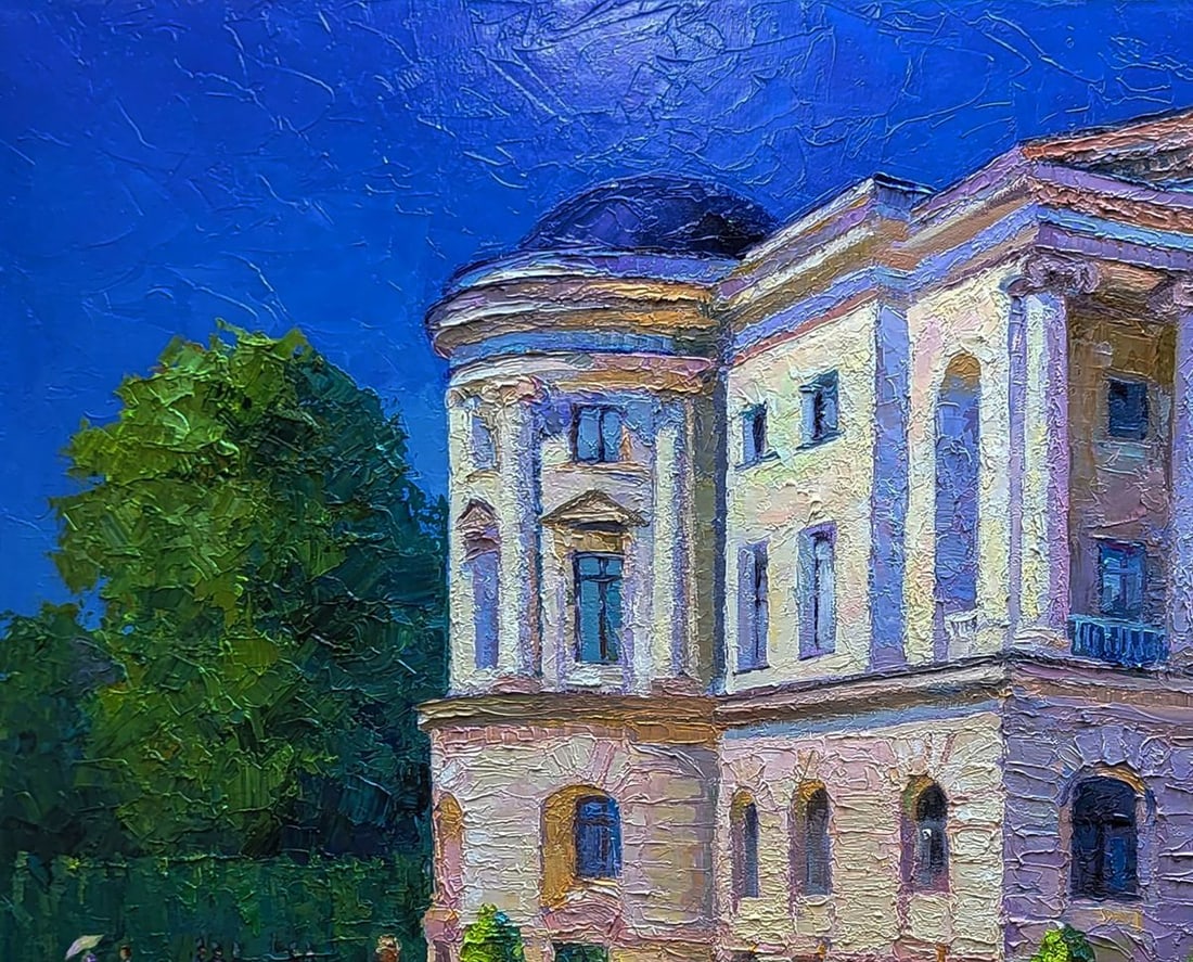 Oil painting Estate outside the city Boris Serdyuk - 6