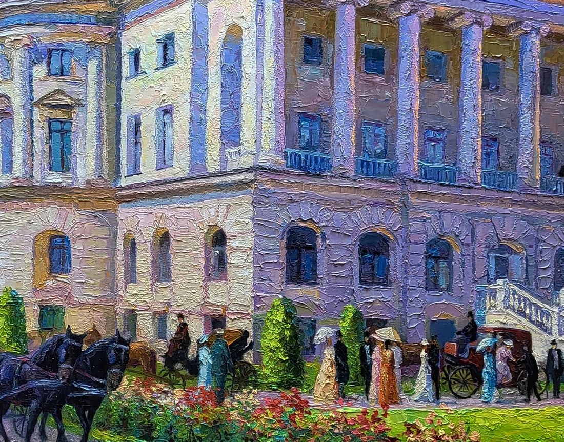 Oil painting Estate outside the city Boris Serdyuk - 8
