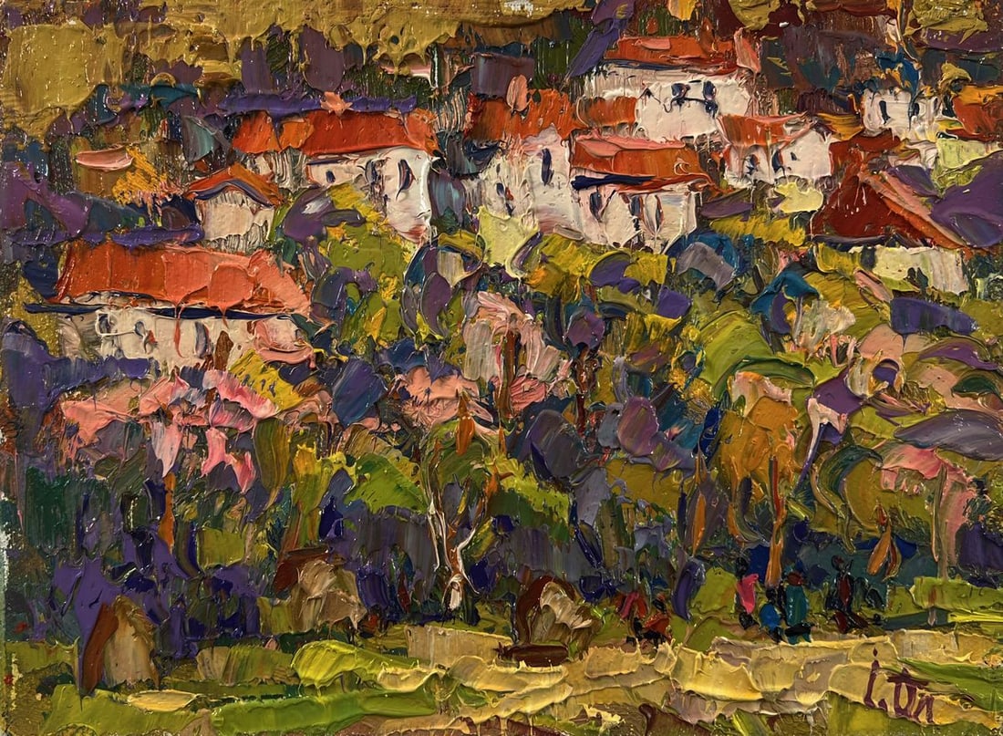 Oil painting Edge of the village Oleksiy Ivanyuk - 3