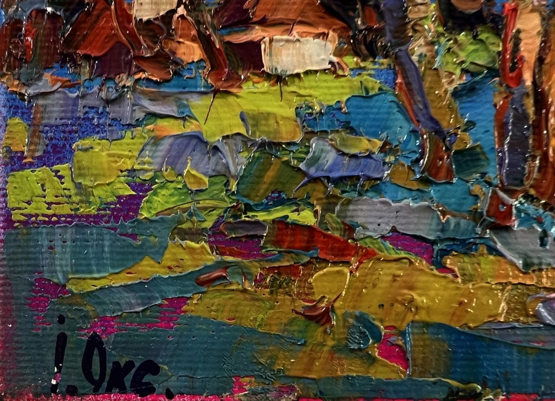 Oil painting On the edge of the village Oksana Ivanyuk - 6
