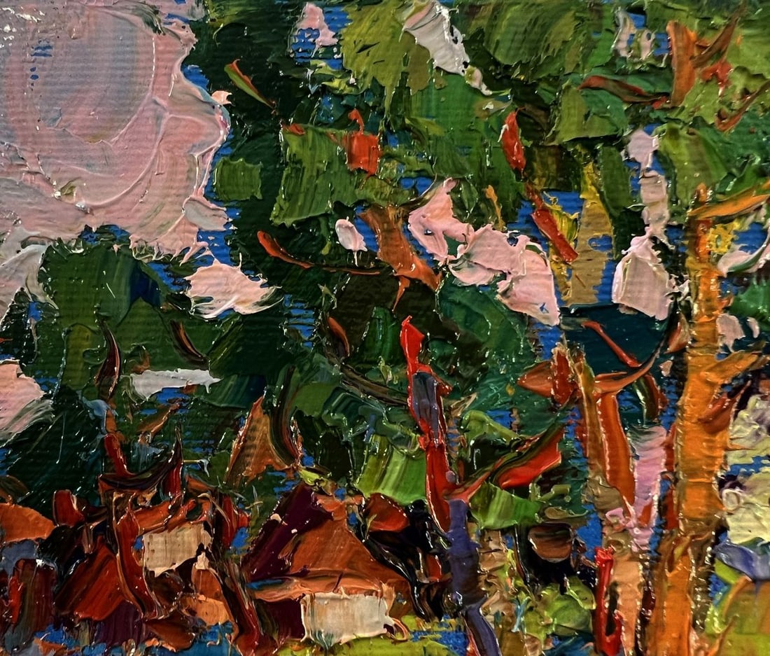 Oil painting On the edge of the village Oksana Ivanyuk - 7