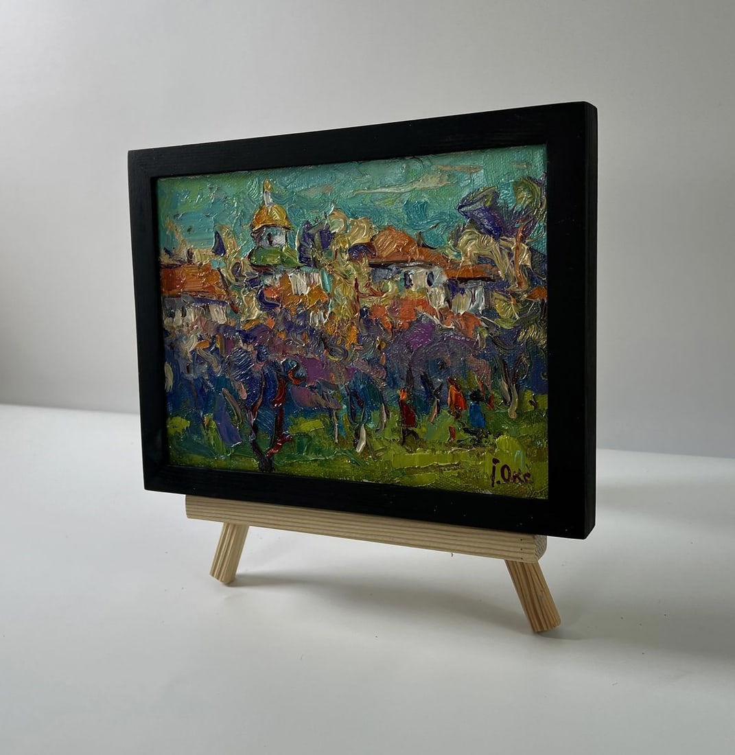 Oil painting Morning sound of bells Oksana Ivanyuk - 2