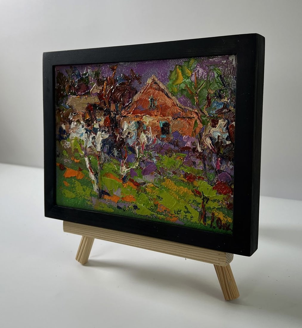 Oil painting Spring in the village Oksana Ivanyuk - 2