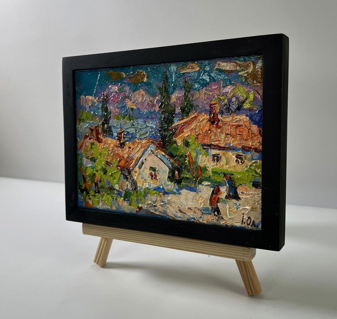 Oil painting Sunny village day Oleksiy Ivanyuk - 2