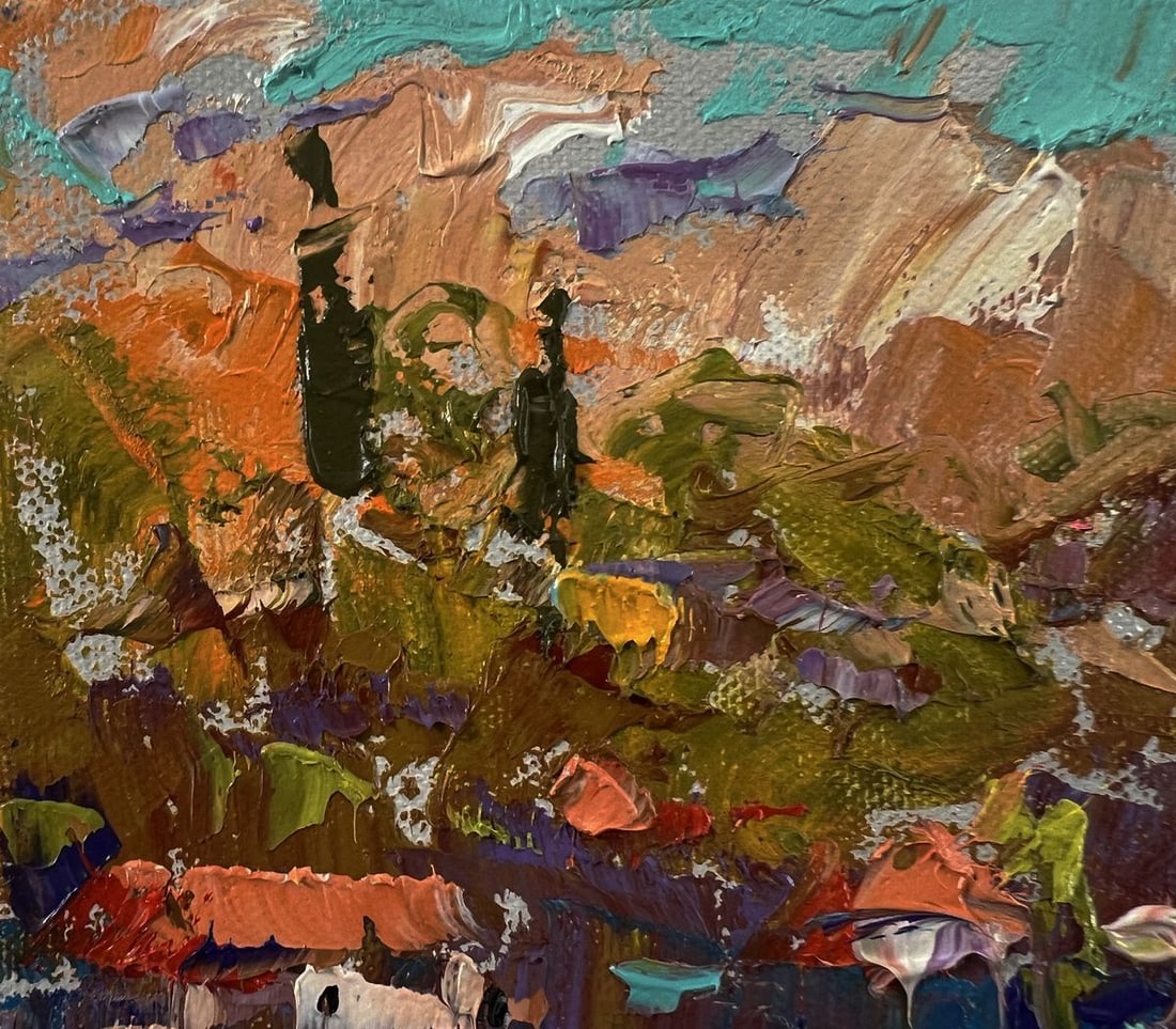 Oil painting Village after the rain Oksana Ivanyuk - 7