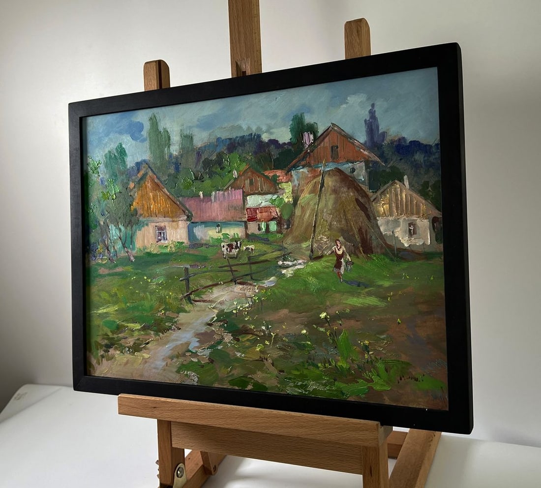 Oil painting A quiet village corner Yuriy Suprunchuk - 2