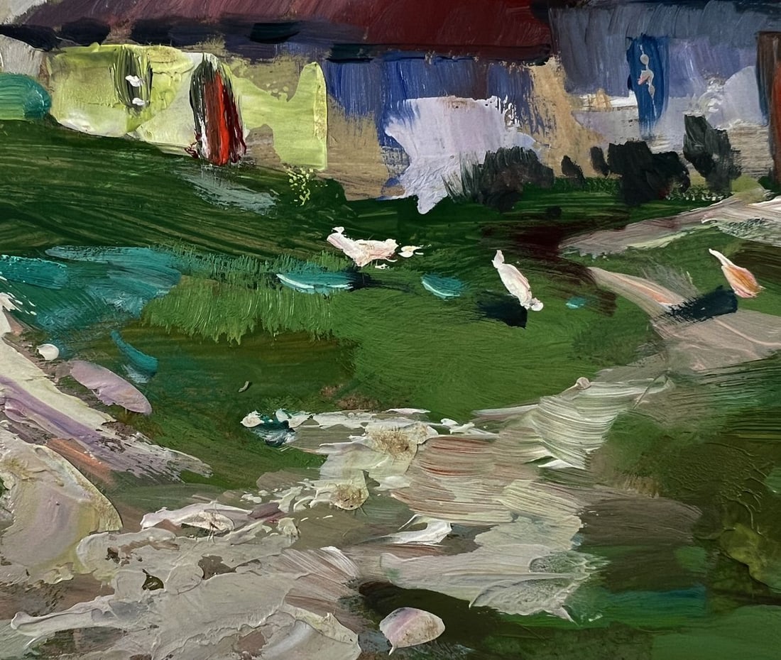 Oil painting Village among the mountains Yuriy Suprunchuk - 7