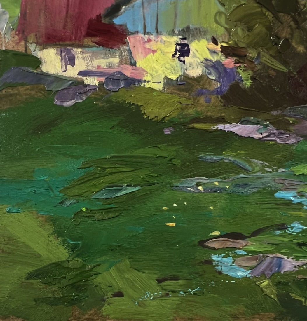 Oil painting The road to the village Yuriy Suprunchuk - 7