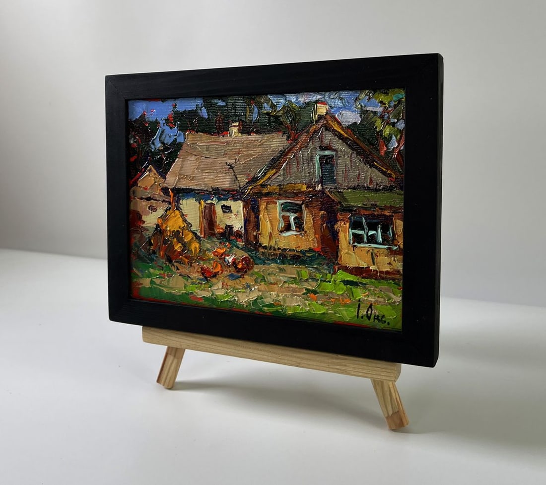 Oil painting Silence in a village house Oksana Ivanyuk - 2