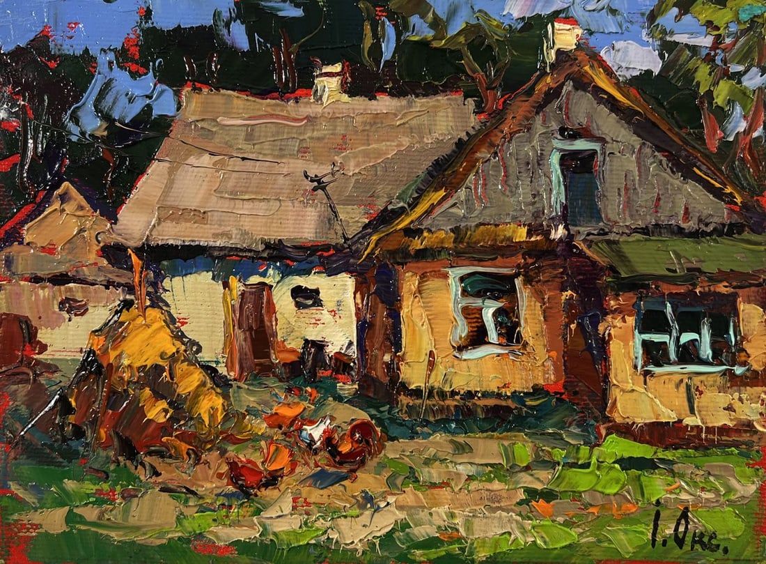 Oil painting Silence in a village house Oksana Ivanyuk - 3
