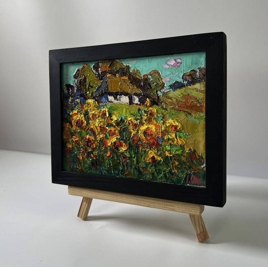 Oil painting Rural sunflowers Oksana Ivanyuk - 2