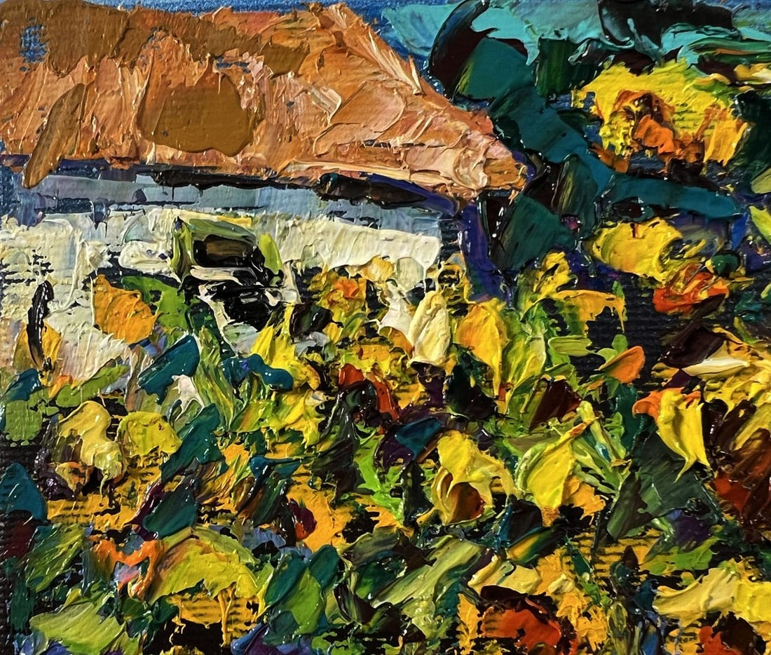 Oil painting Field sunflowers Oleksiy Ivanyuk - 7