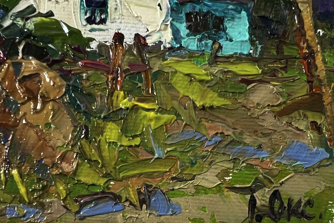 Oil painting Summer village Oksana Ivanyuk - 5