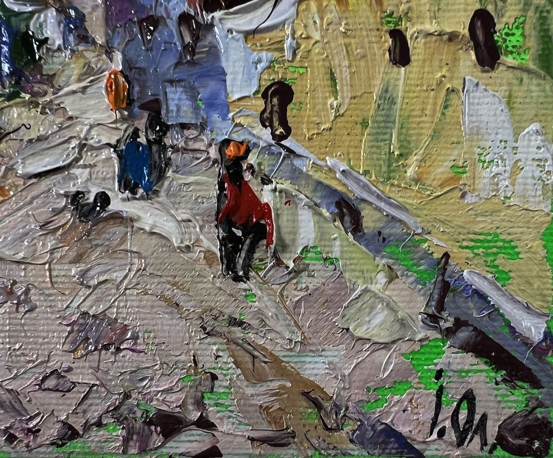 Oil painting Old residential town Oleksiy Ivanyuk - 5