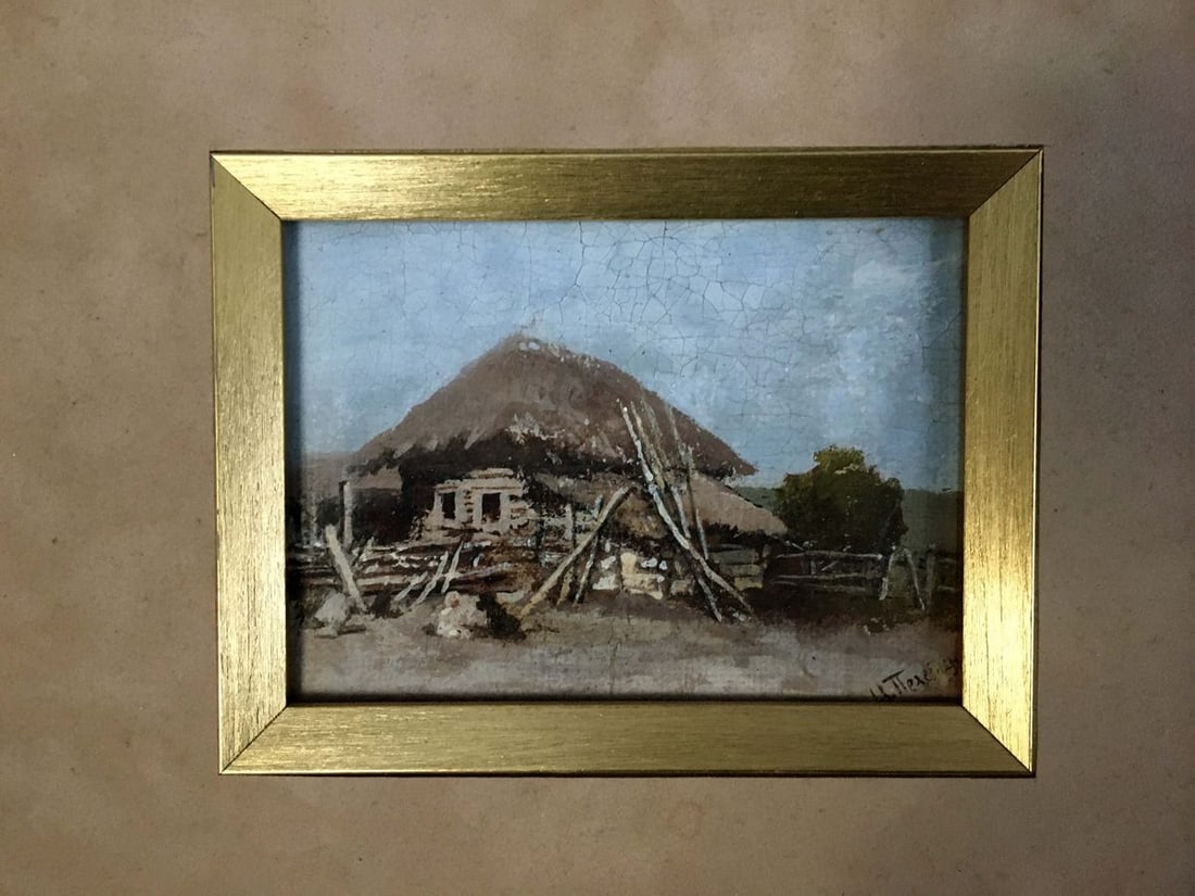 Oil painting House landscape Ivan Andreevich Pelevin - 2