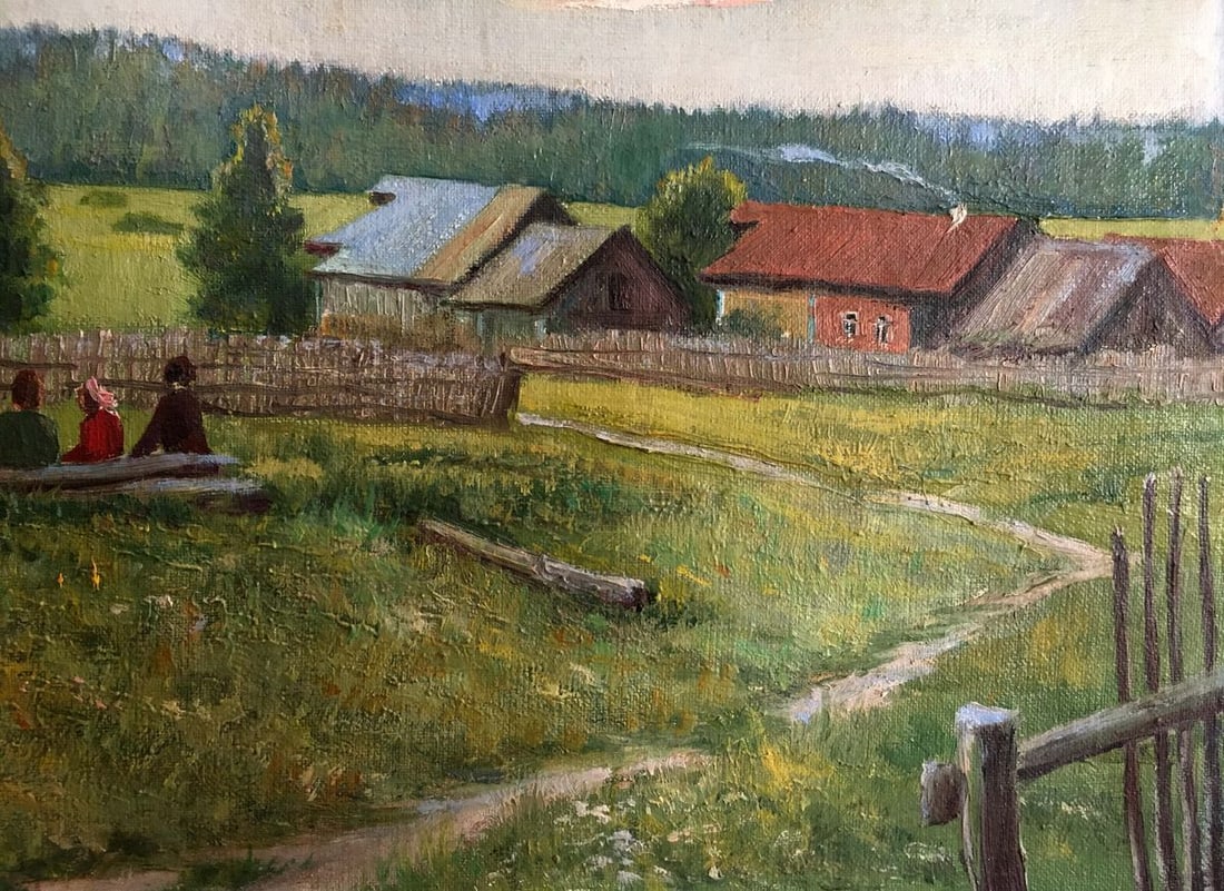 Oil painting Kids resting - 4