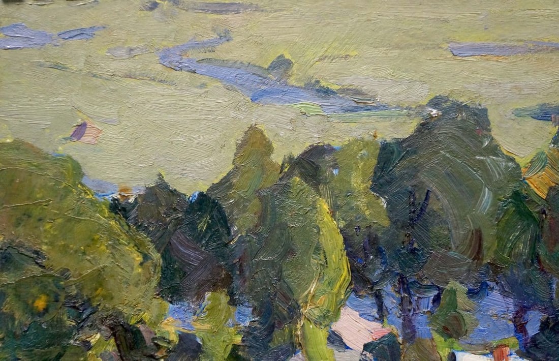 Oil painting Corner in the forest Gantman Moisey Faibovich - 3