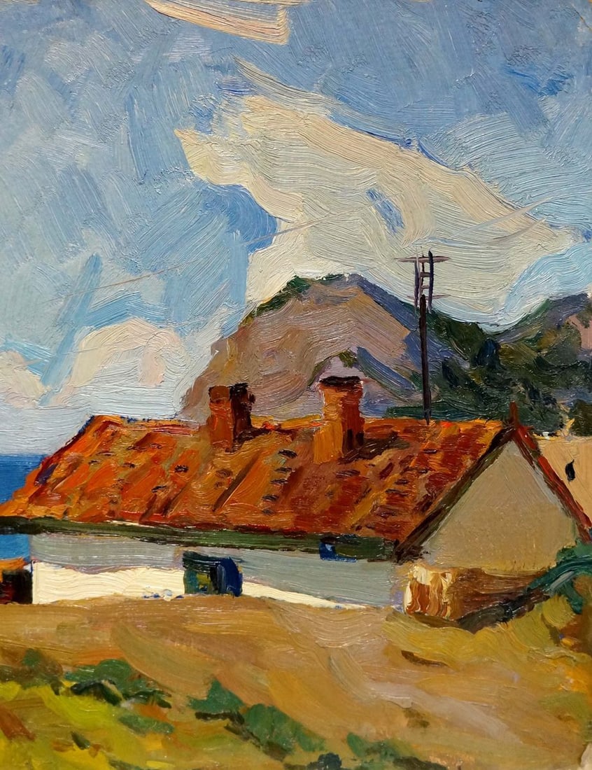 Oil painting New World Gavrilyuk Nikolay Stepanovich: Title: Oil painting New World Gavrilyuk Nikolay Stepanovich Description: NoVerns 317 *** ABOUT THIS PAINTING *** * TITLE: "New World" * ARTISTS: Gavrilyuk Nikolay Stepanovich * SIZE: 48x37