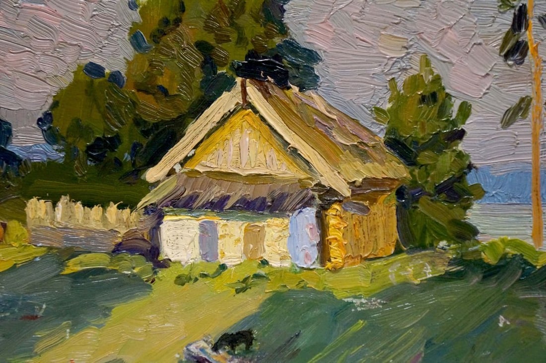 Oil painting House on the outskirts Popov Igor Alexandrovich - 6