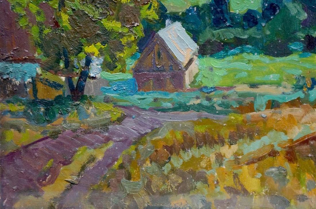 Oil painting After the rain I. Miroshnichenko - 2