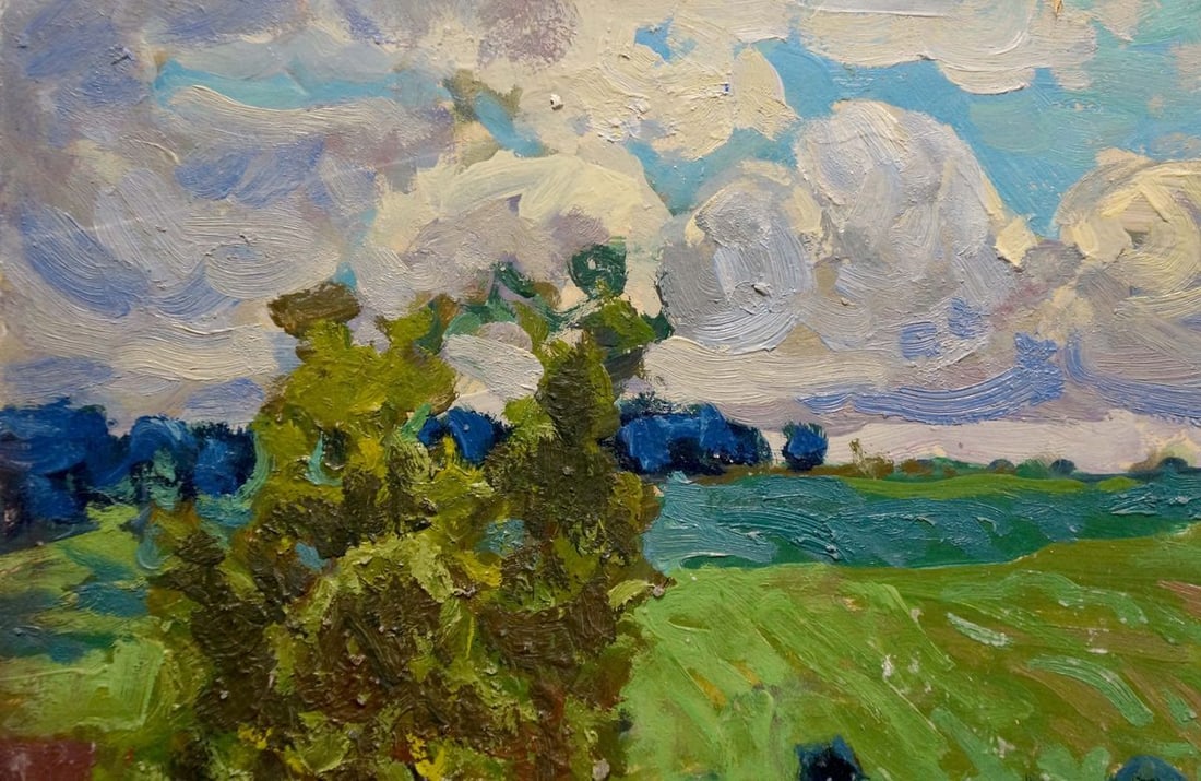 Oil painting After the rain I. Miroshnichenko - 3