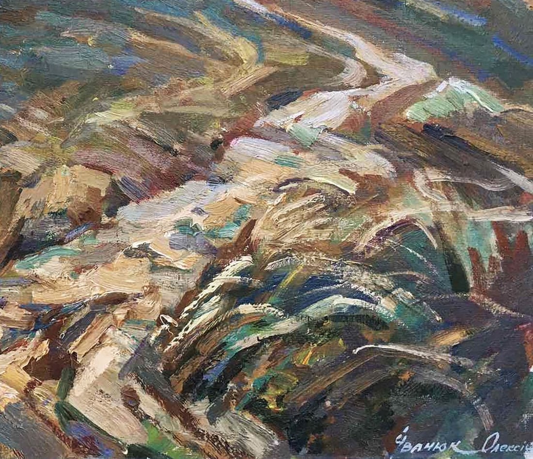 Oil painting The road to the temple Kalenyuk Alex - 5
