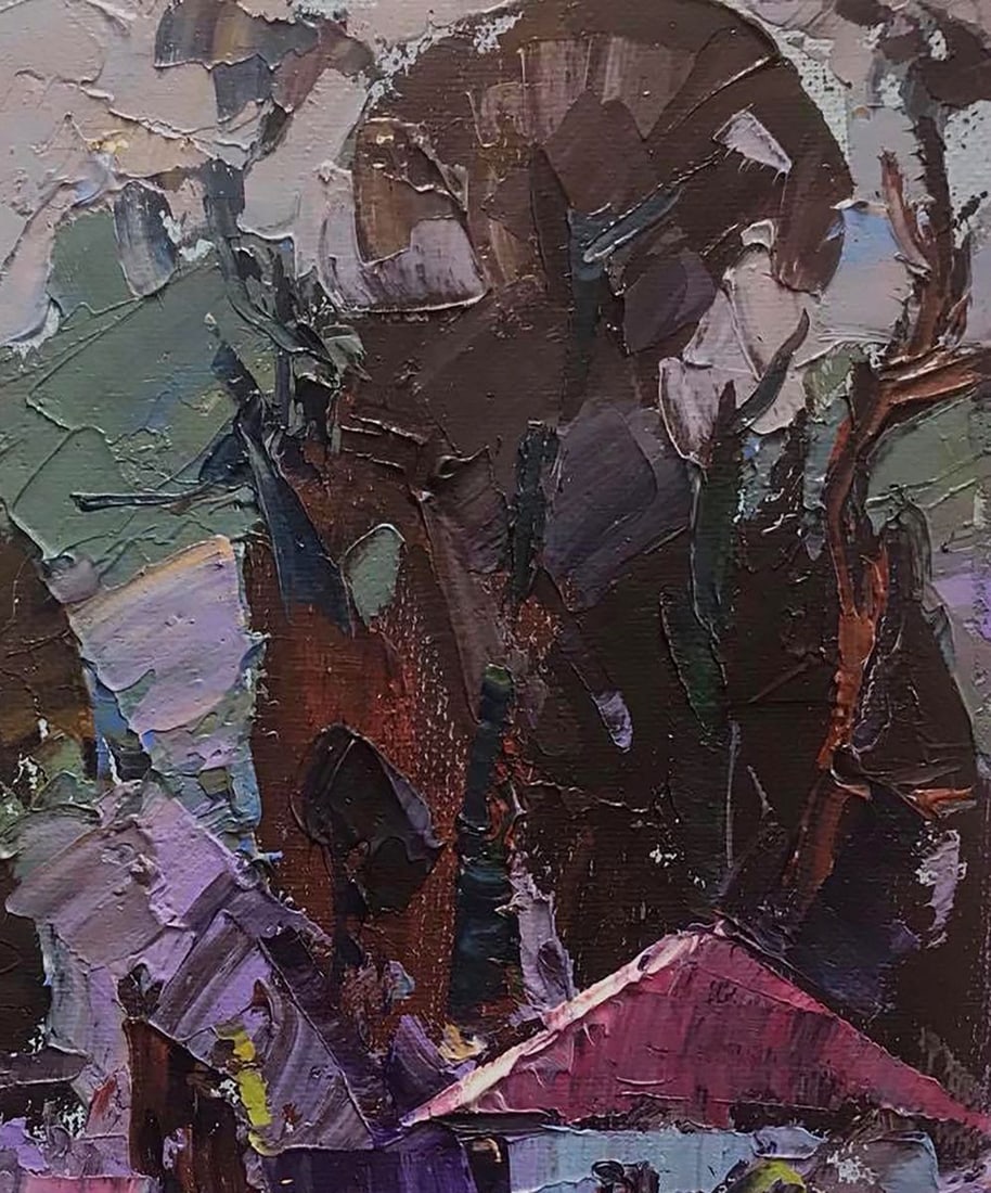 Oil painting House at the edge of the forest Kalenyuk Alex - 3