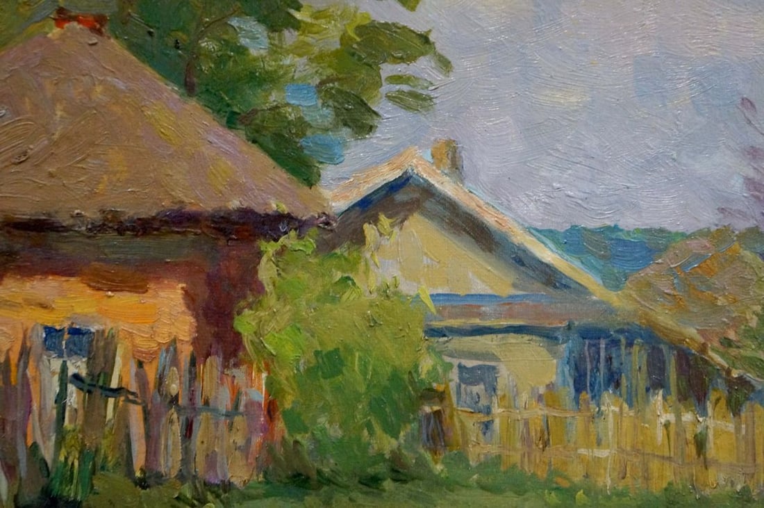 Oil painting Village landscape Pavlyuk Nikolay Artemovich - 7