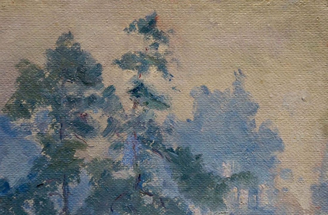 Oil painting Courtyard landscape Kalatsyuk Yakov Alekseevich - 4
