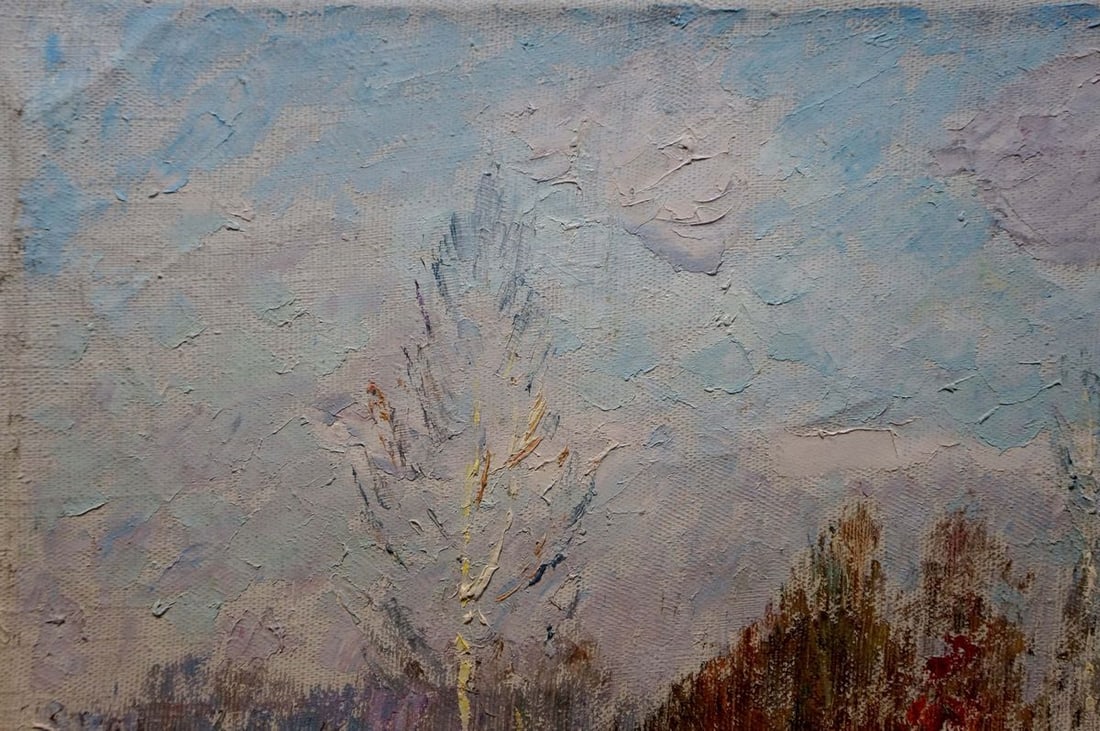 Oil painting Courtyard landscape Sevastyanov Viktor Grigorievich - 3