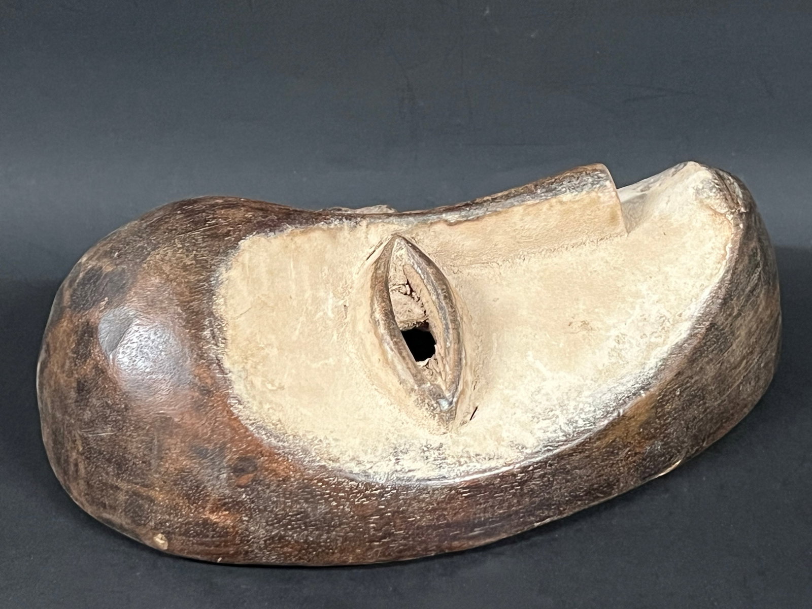African Tribal Art Carved Wood Lega Mask - 5