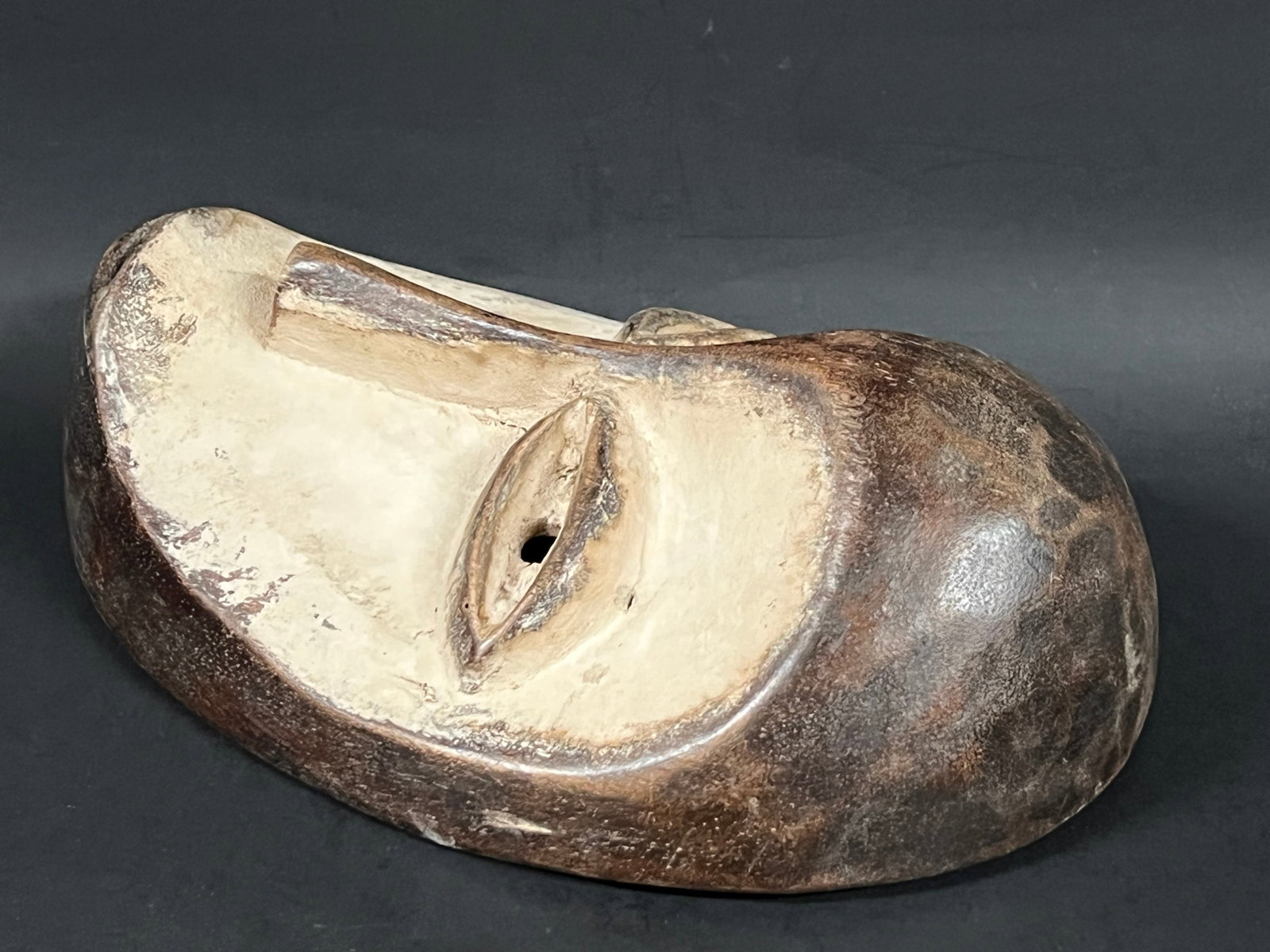 African Tribal Art Carved Wood Lega Mask - 7