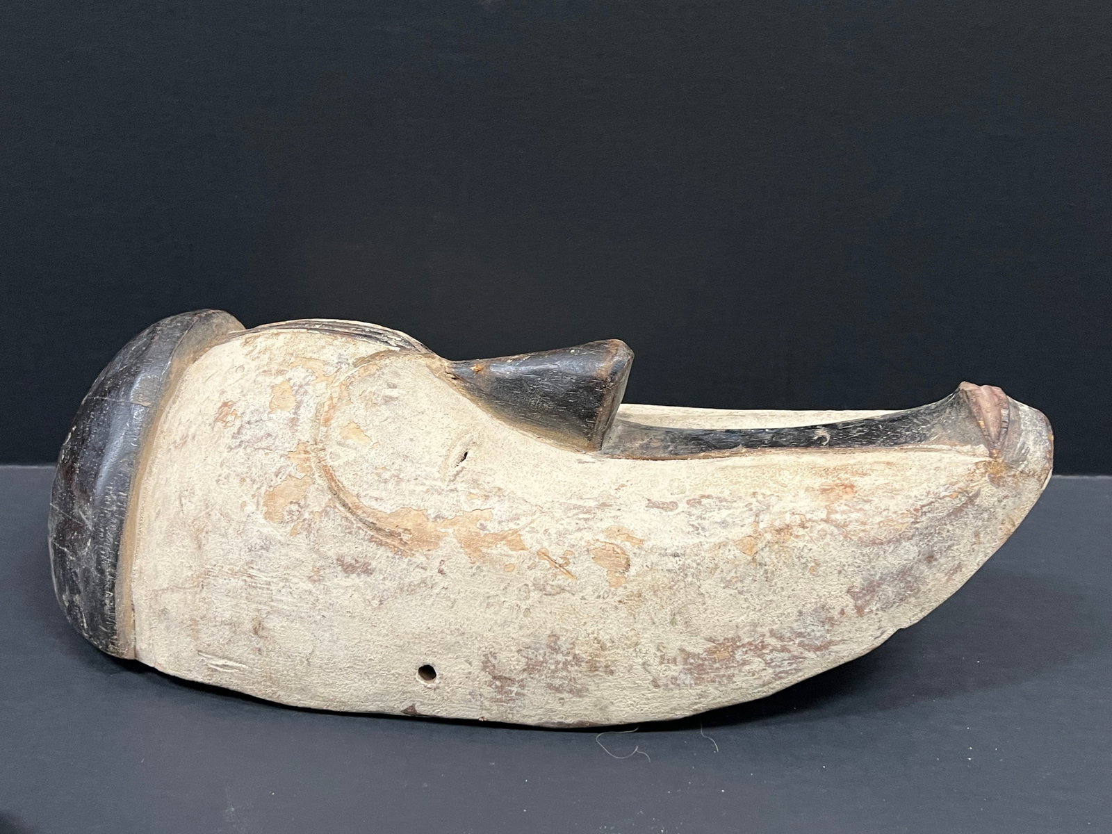 African Tribal Art Carved Wood Fang Mask - 4