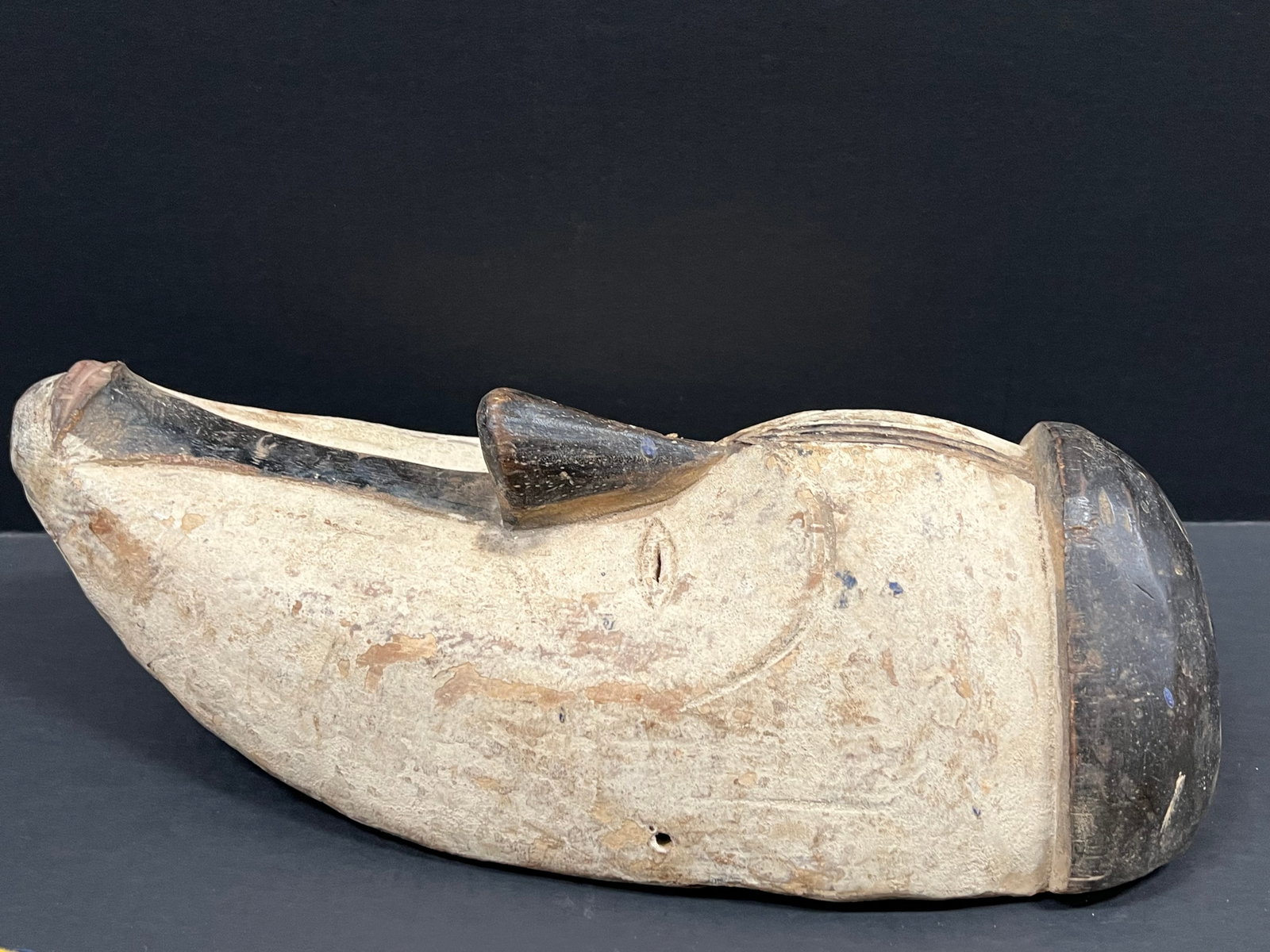 African Tribal Art Carved Wood Fang Mask - 6