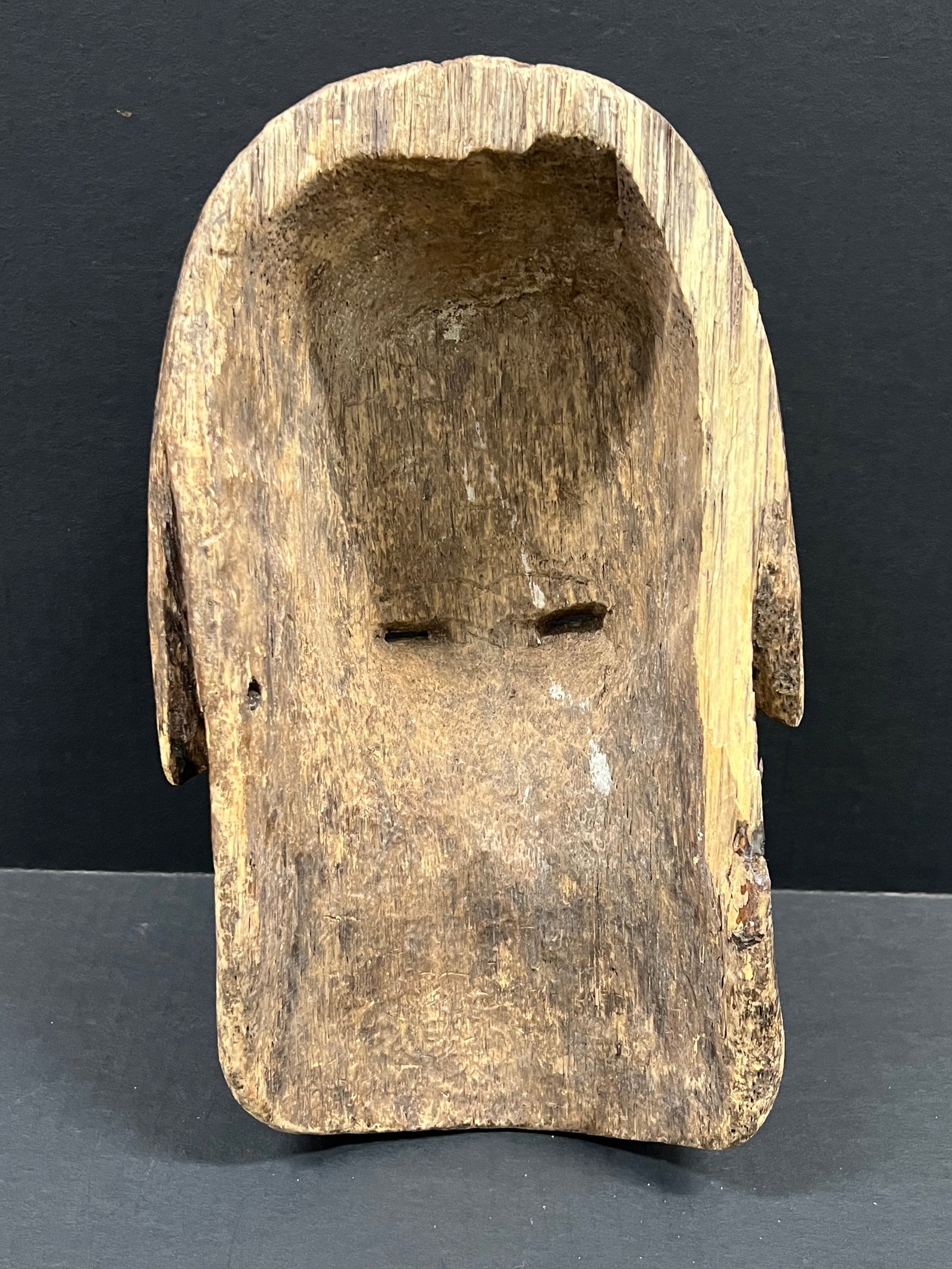 African Tribal Art Carved Wood Lumbo Mask - 7