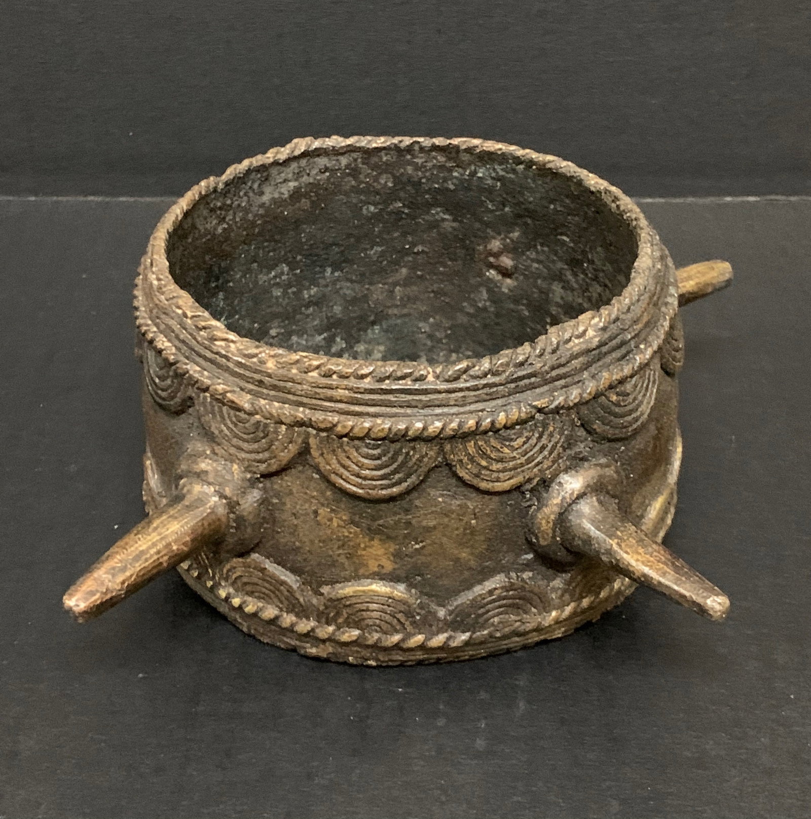 African Tribal Art Bronze Nigerian Currency - 3