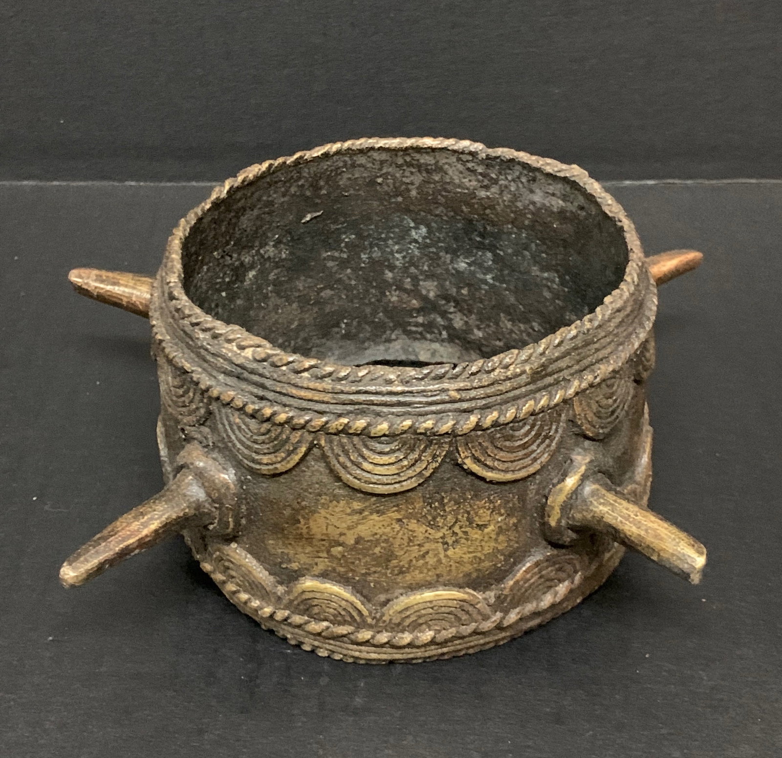 African Tribal Art Bronze Nigerian Currency - 4