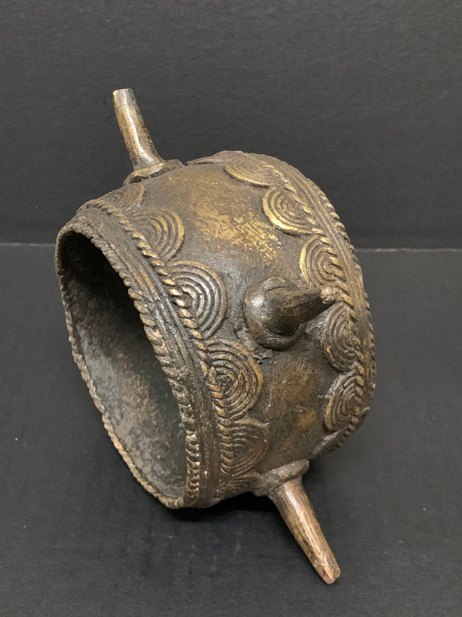 African Tribal Art Bronze Nigerian Currency - 6