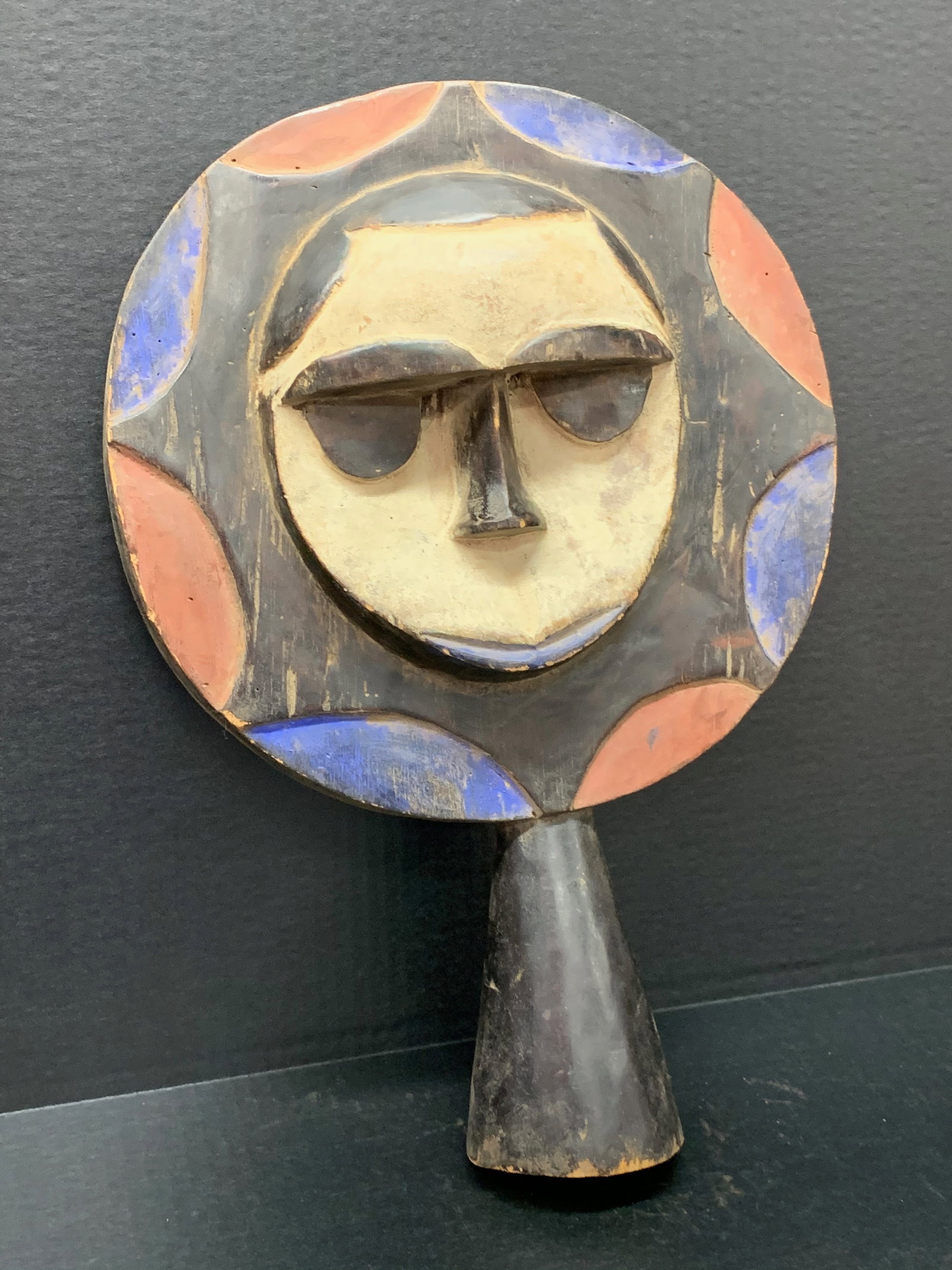 African Tribal Art Carved Wood Eket Mask - 2