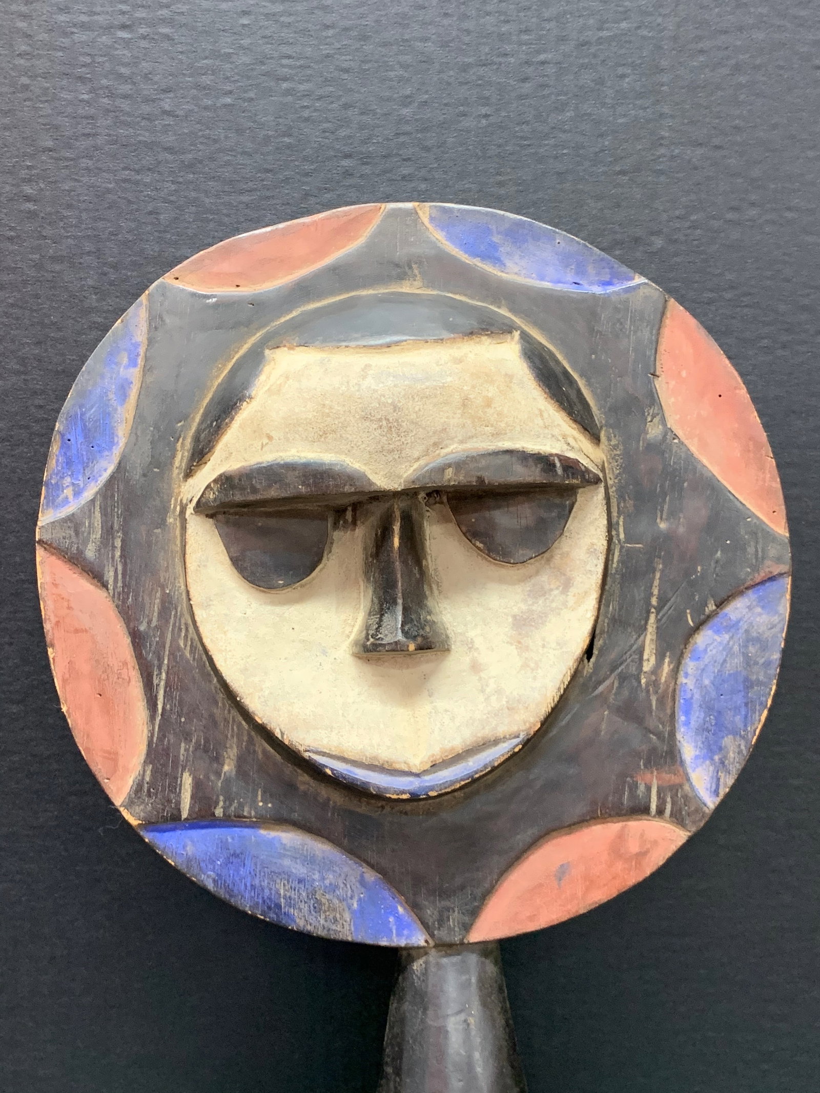 African Tribal Art Carved Wood Eket Mask - 4