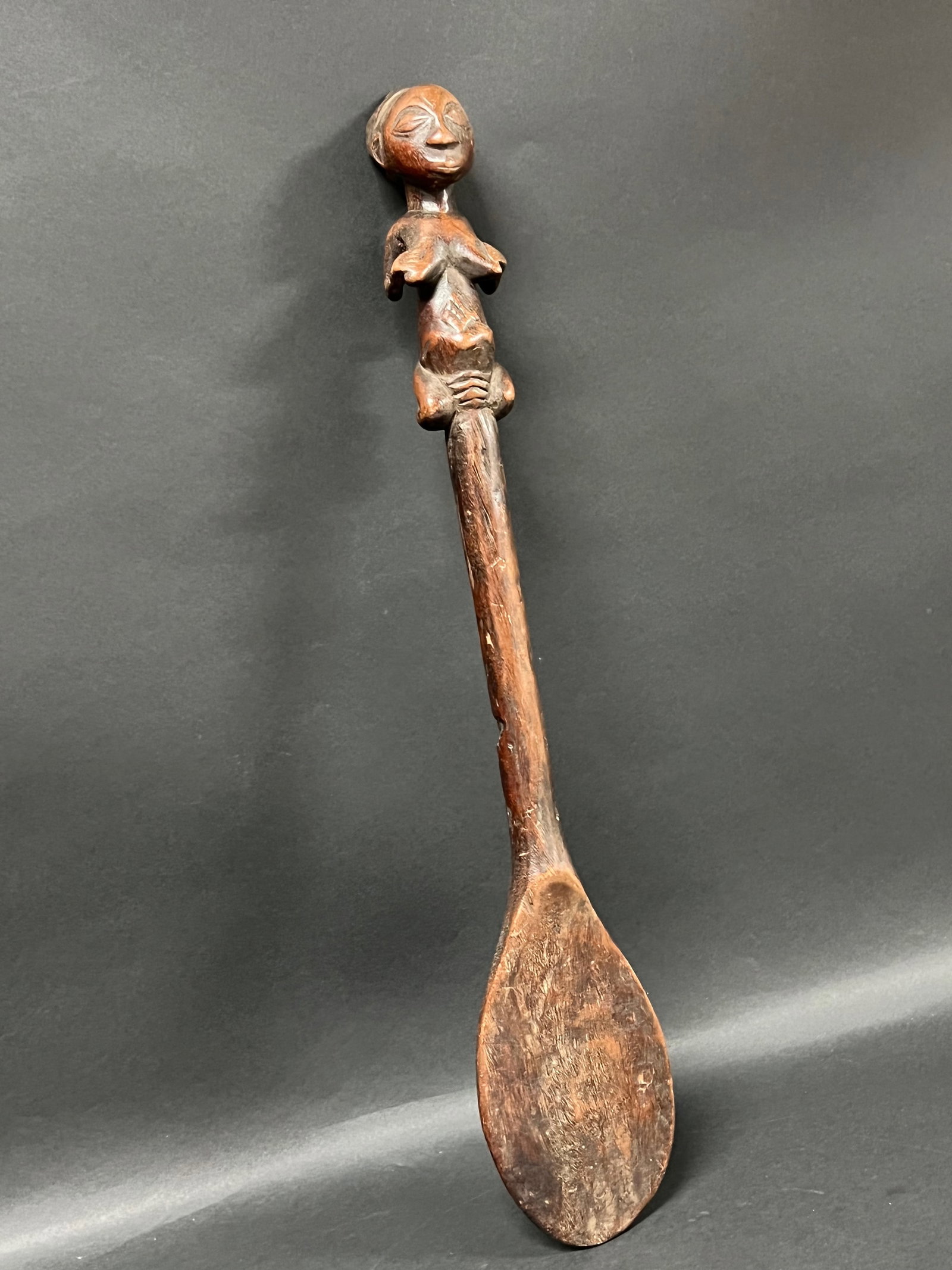 African Tribal Art Carved Wood Kuba Spoon - 5