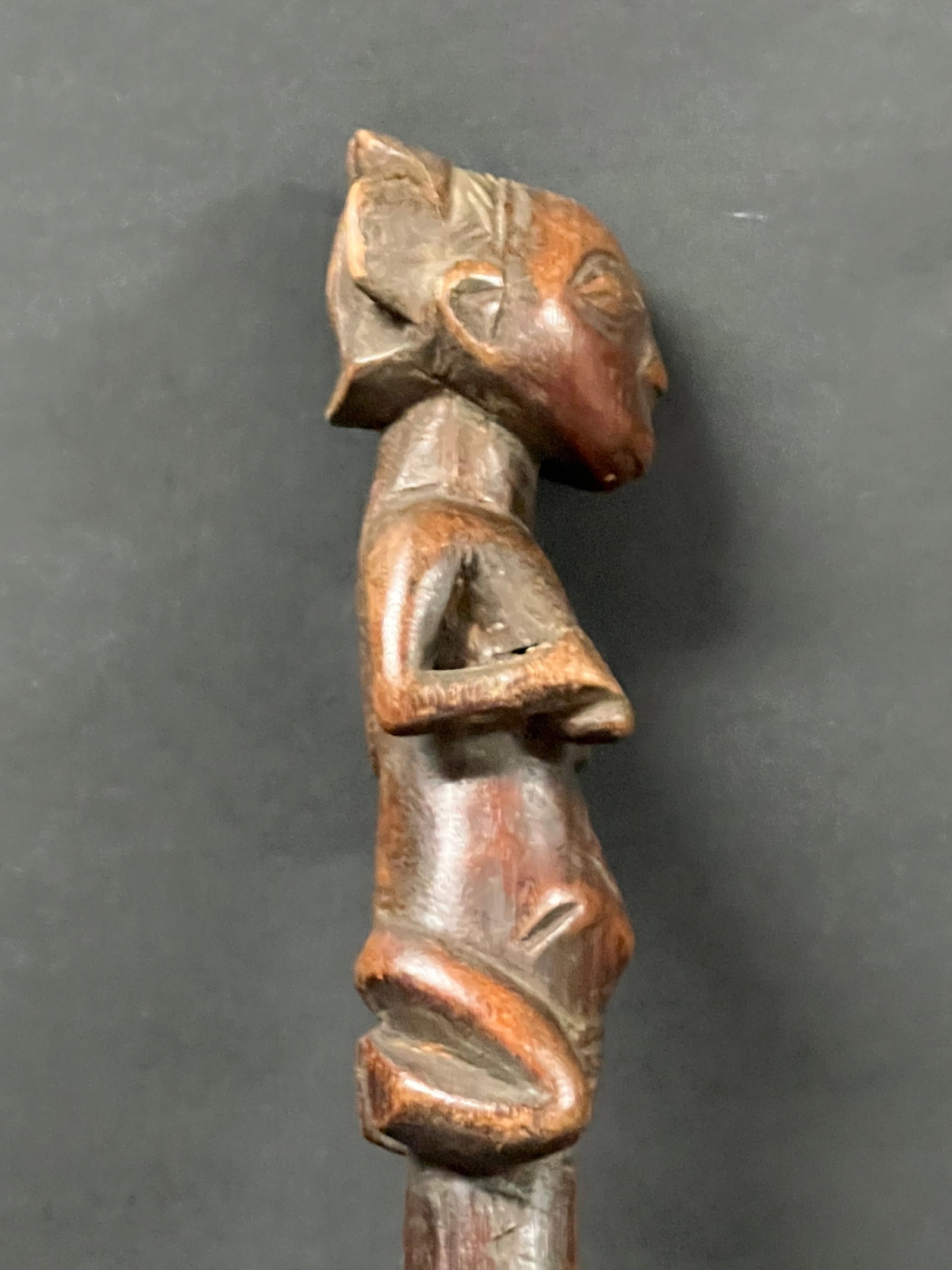 African Tribal Art Carved Wood Kuba Spoon - 7