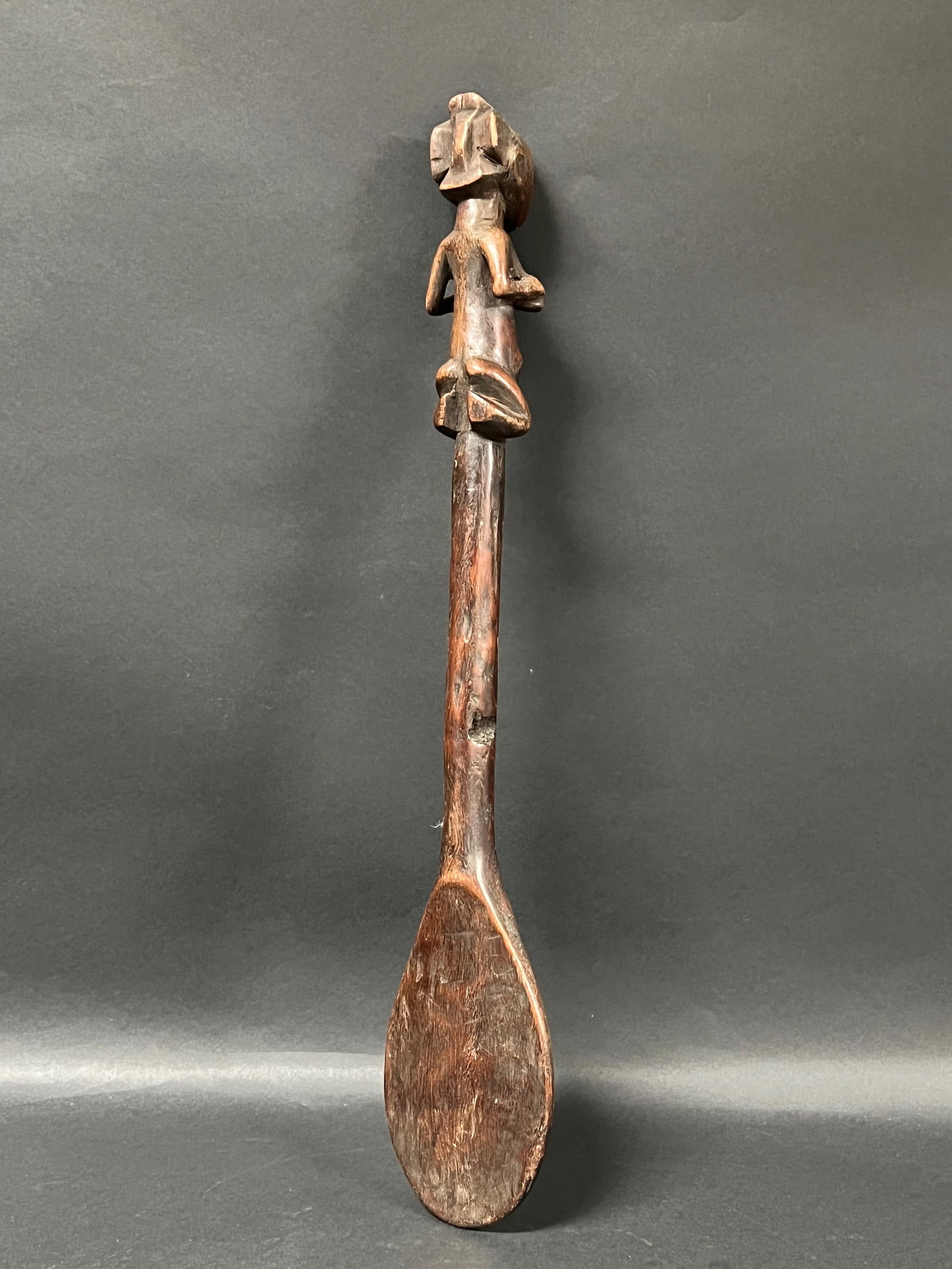 African Tribal Art Carved Wood Kuba Spoon - 8