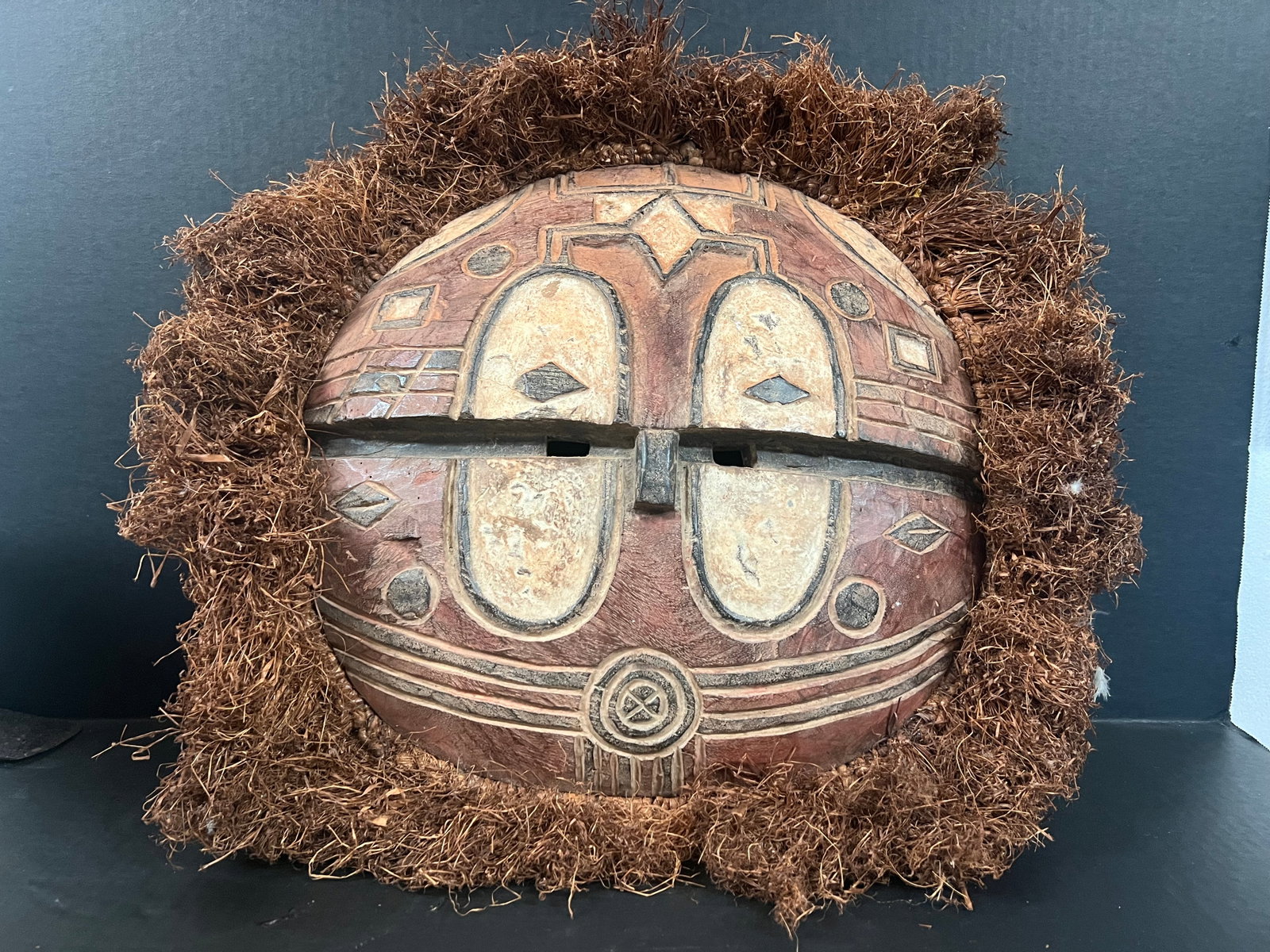 African Tribal Art Carved Wood Teke Mask - 2