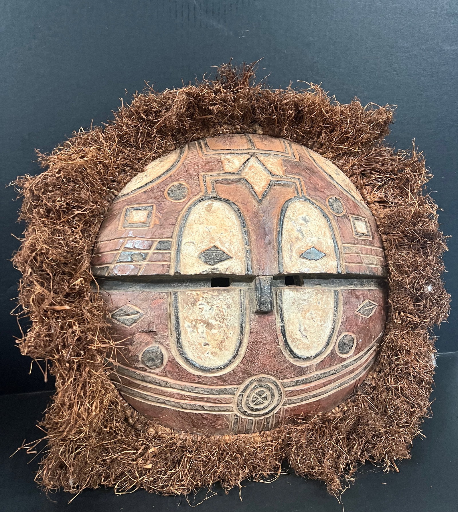 African Tribal Art Carved Wood Teke Mask - 5