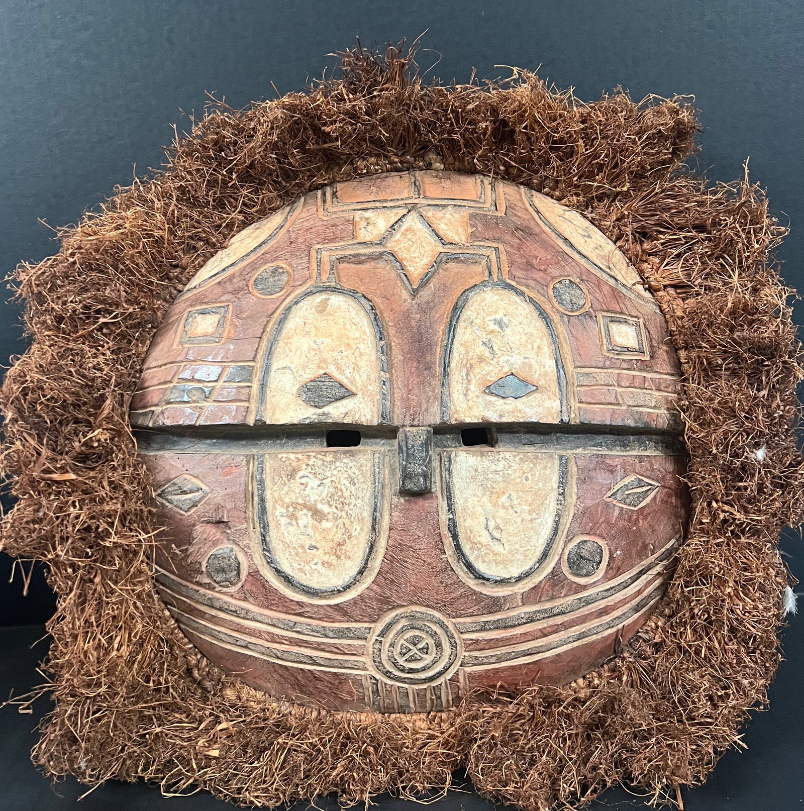 African Tribal Art Carved Wood Teke Mask - 6